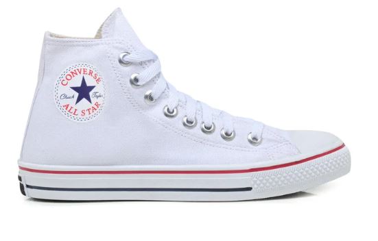 Tênis Feminino e Masculino All Star Cano Alto Branco