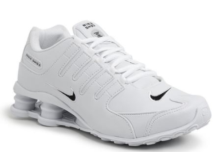 Tênis Nike Shox Masculino Branco/Branco