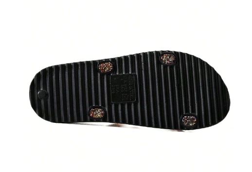 Sandalia Papete Feminina Birken Preto Brilho