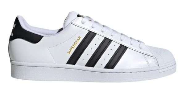 Tênis Feminino e Masculino Adidas Superstar Branco-Preto