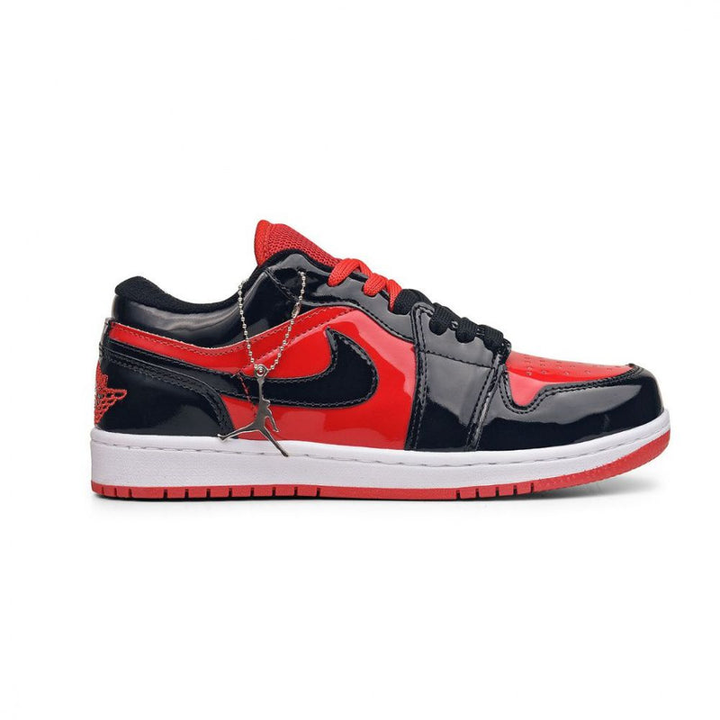 Tênis Air Jordan Low PREMIUM - PRETO VERMELHO VERNIZ