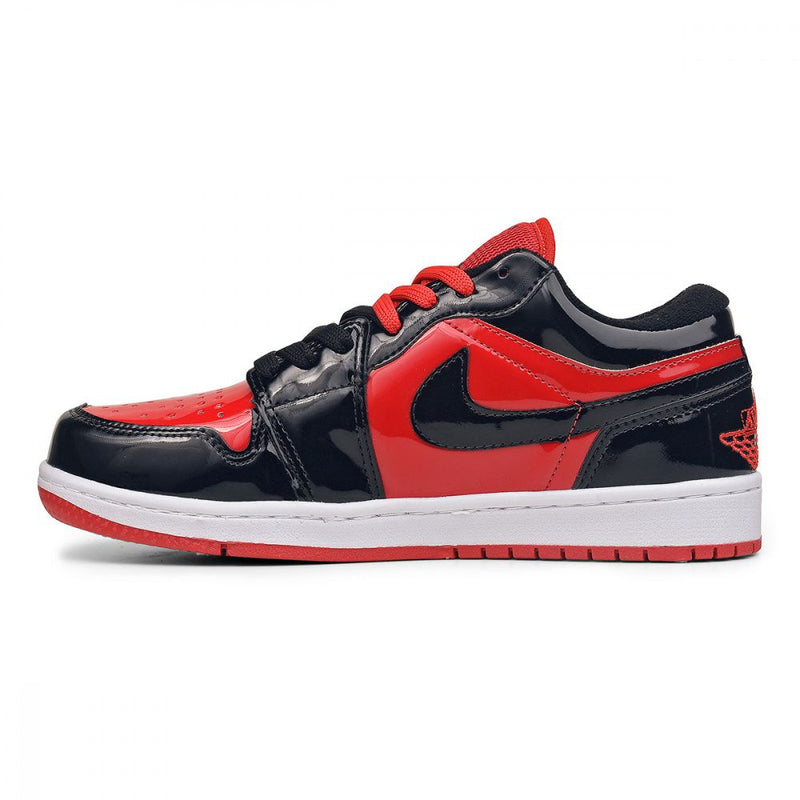 Tênis Air Jordan Low PREMIUM - PRETO VERMELHO VERNIZ