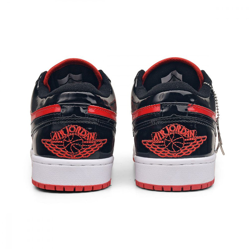 Tênis Air Jordan Low PREMIUM - PRETO VERMELHO VERNIZ
