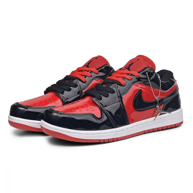 Tênis Air Jordan Low PREMIUM - PRETO VERMELHO VERNIZ