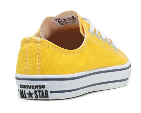 Tênis Feminino e Masculino All Star Cano Baixo Amarelo