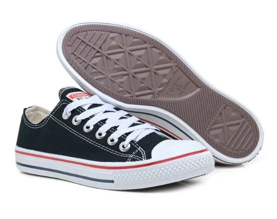 Tênis Feminino e Masculino All Star Cano Baixo Preto