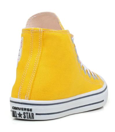 Tênis Feminino e Masculino All Star Cano Alto Amarelo