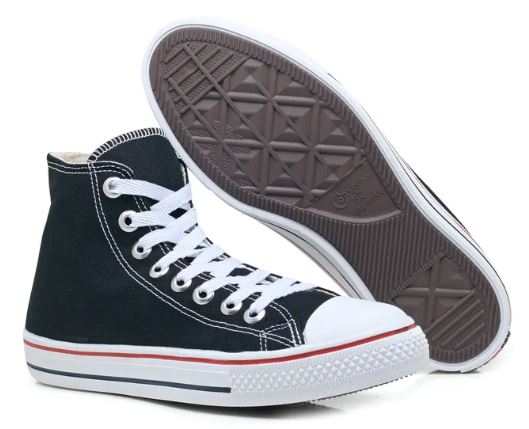 Tênis Feminino e Masculino All Star Cano Alto Preto