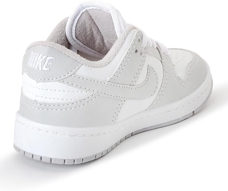 Tênis Infantil Menino e Menina Dunk SB Low Cinza /Branco