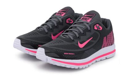Tênis Feminino Zoom Bondi 6 Cinza - Pink