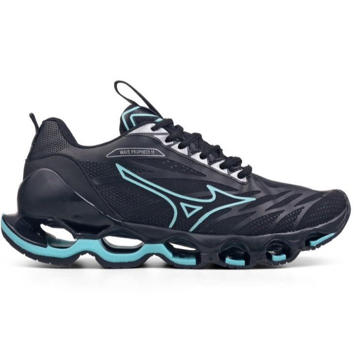 Tênis Mizuno Wave Pro 11 Preto / Verde Agua