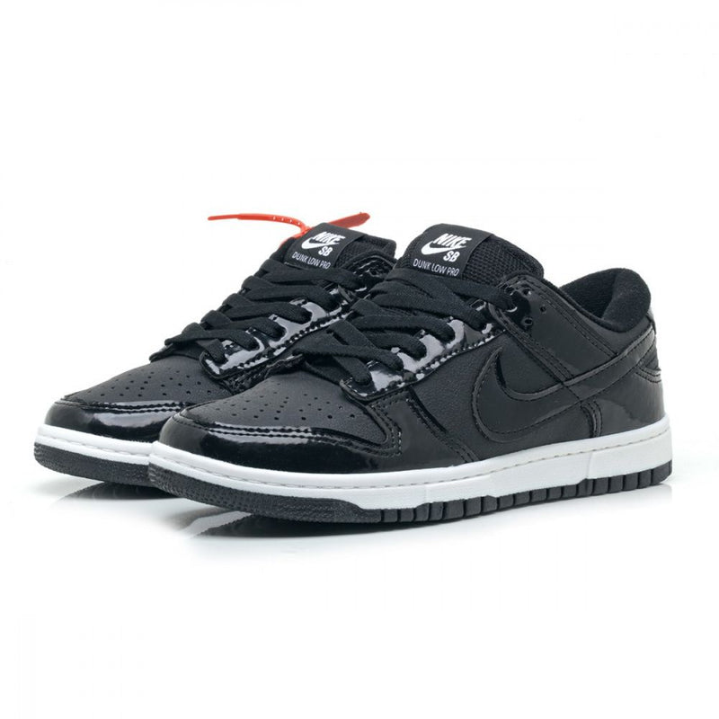 Tênis Feminino e Masculino Nike Dunk Low Preto Verniz