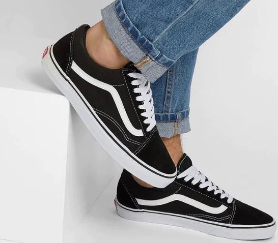 Tênis Feminino e Masculino Vans OLD skool Classic Preto-Branco